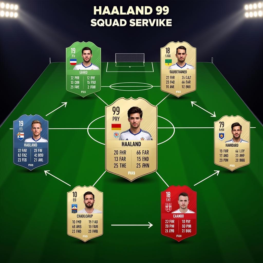 Haaland 99 Card in FIFA Ultimate Team Squad