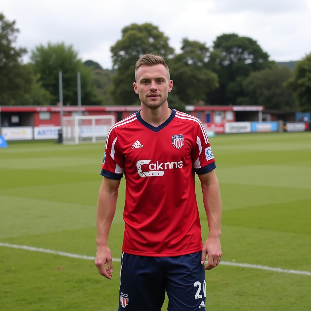 Haaland in an Ashton United Kit - A Hypothetical Image