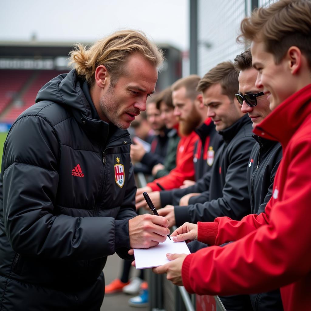 Haaland Interacting with Bologna Fans