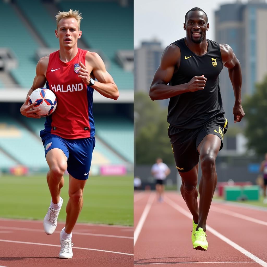 Haaland and Bolt Speed Comparison