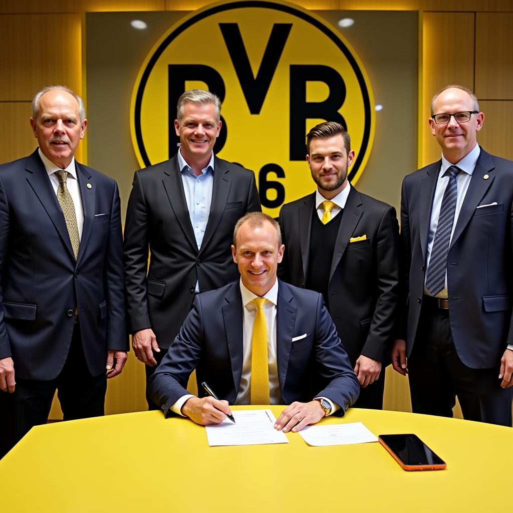 Haaland Borussia Dortmund Transfer Announcement Image