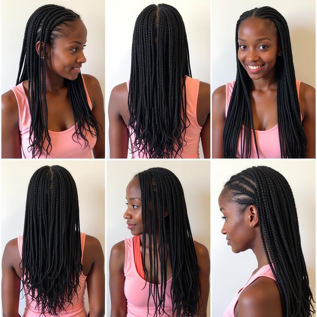 Different braiding styles Erling Haaland has tried