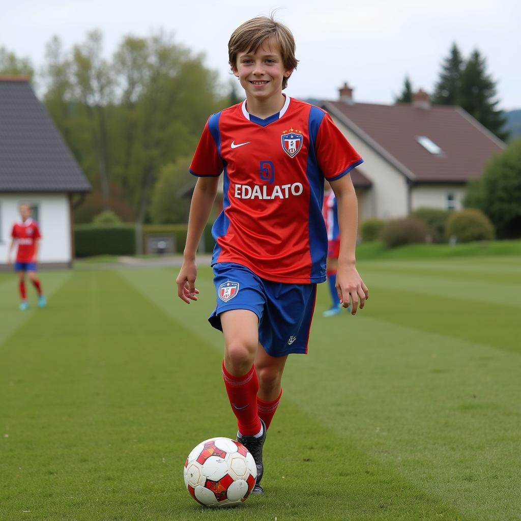 Erling Haaland as a Child in Bryne, Norway