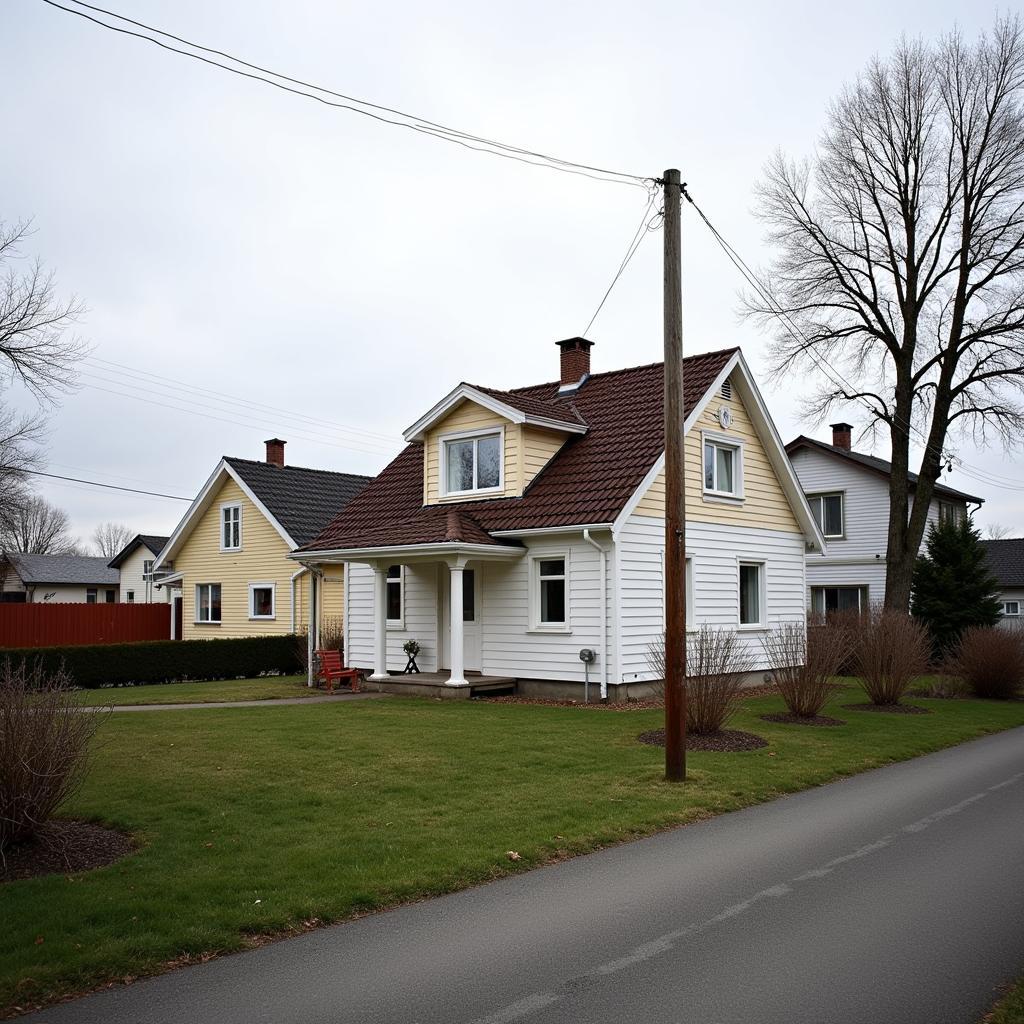 Erling Haaland's childhood home in Bryne, Norway