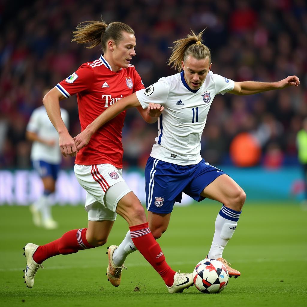 Haaland in Champions League Action