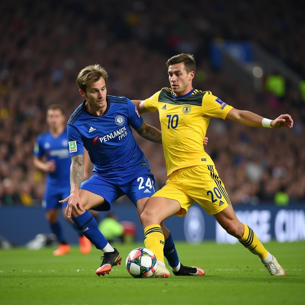 Haaland in Action During his Champions League Debut