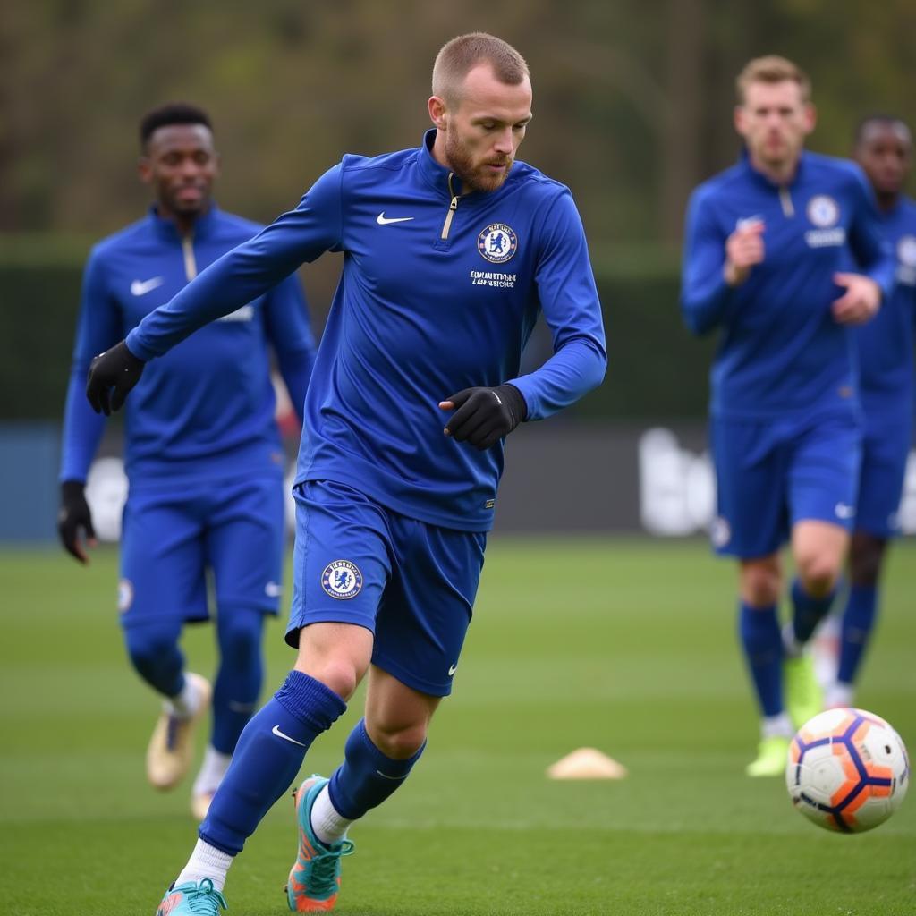 Haaland Training with Chelsea