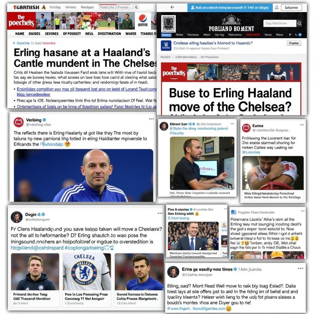 The media frenzy surrounding Haaland's potential transfer to Chelsea