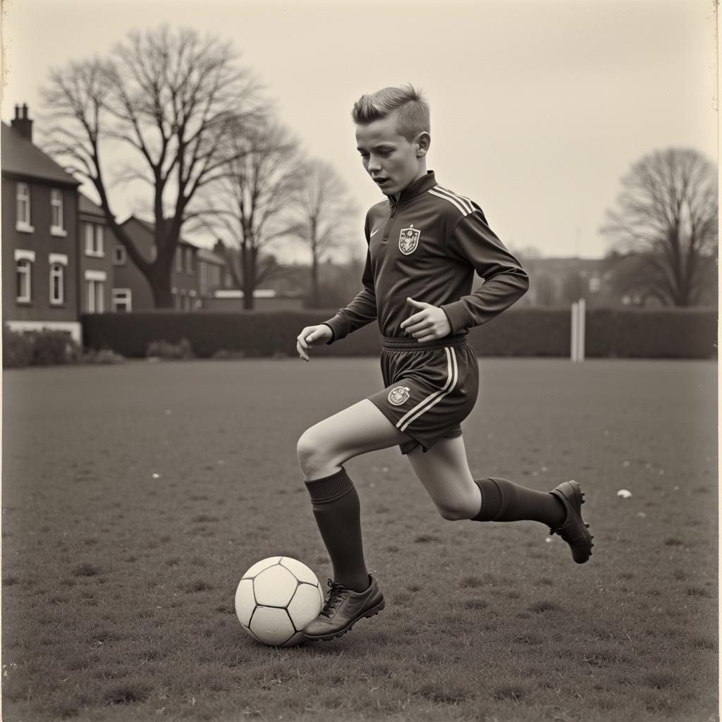 Erling Haaland as a child in Leeds