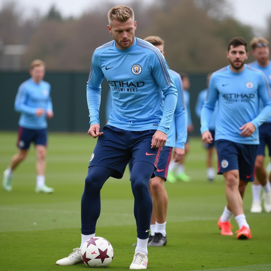 Haaland in Training with City