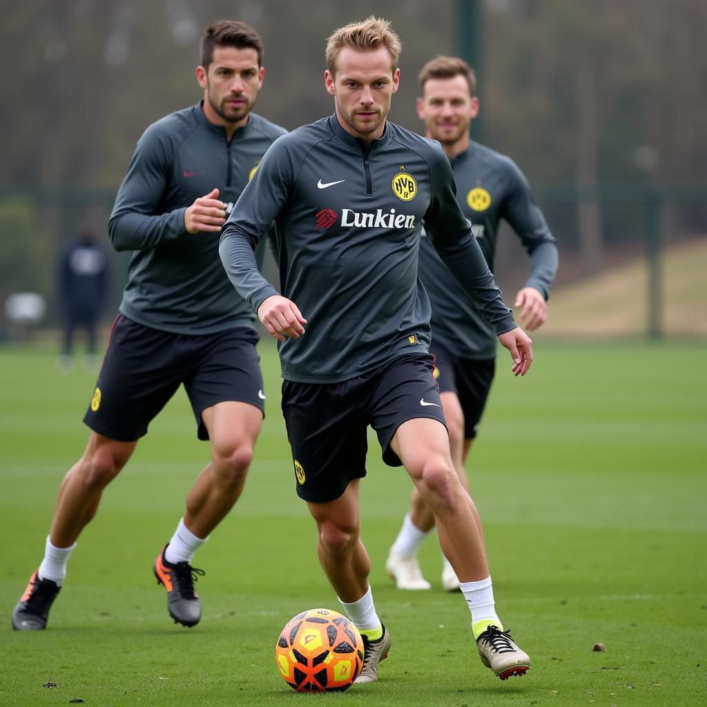 Haaland Training with Dortmund