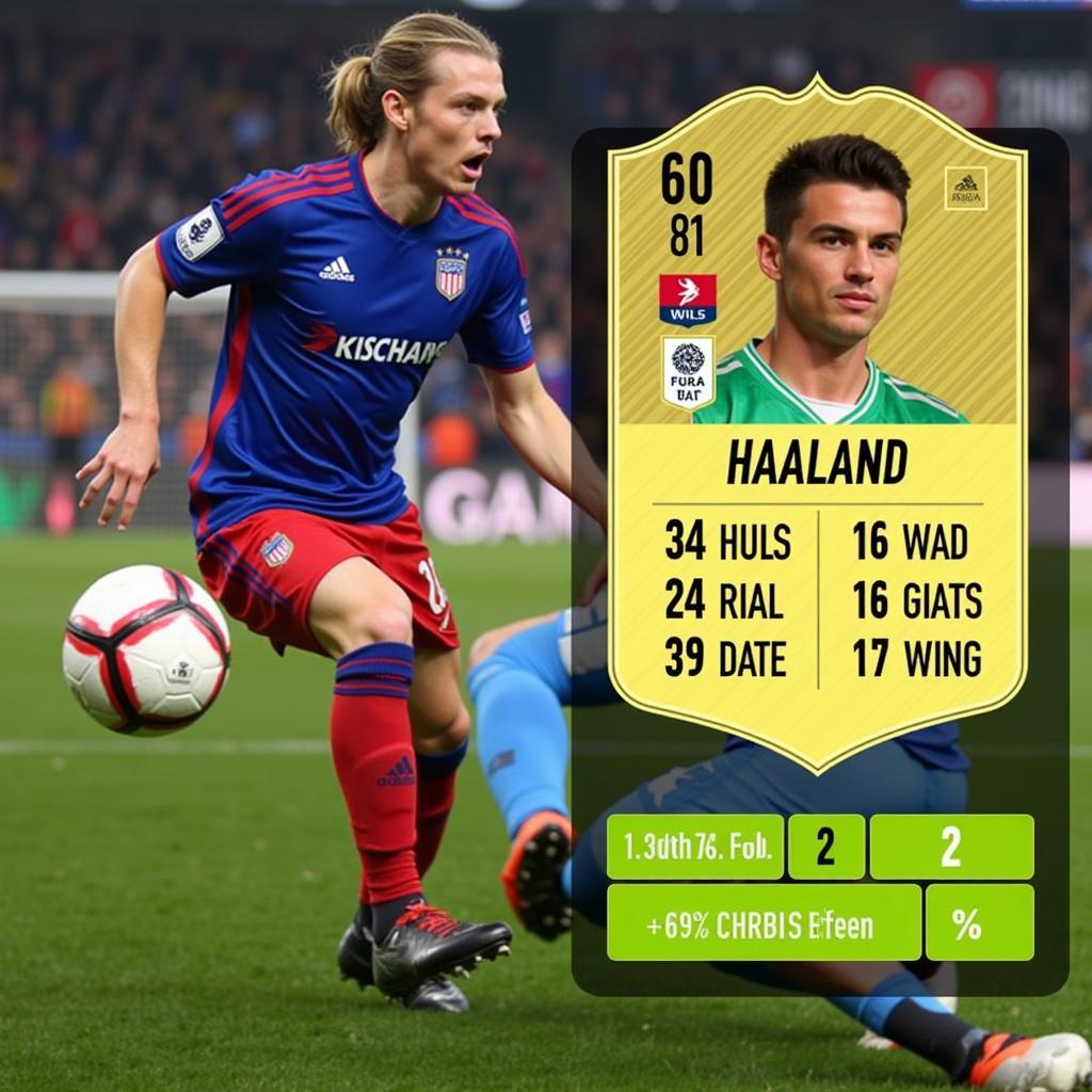 Erling Haaland's impressive stats in EA FC 24