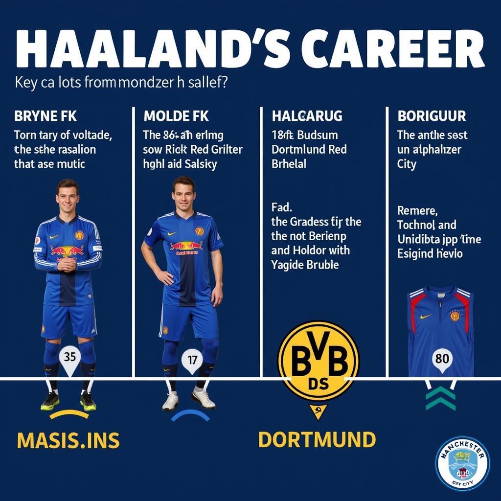 Erling Haaland's early career progression