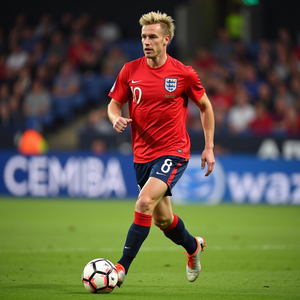 Erling Haaland in an England Jersey