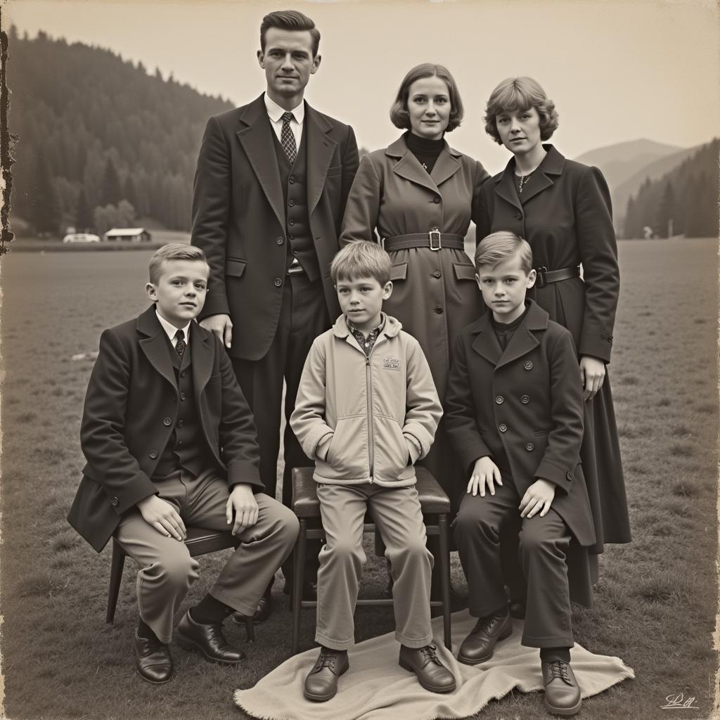 Erling Haaland with his Family in Bryne