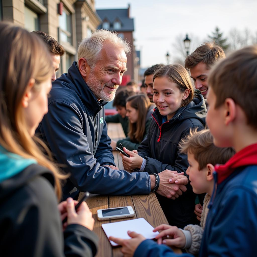 Haaland Interacting with Fans