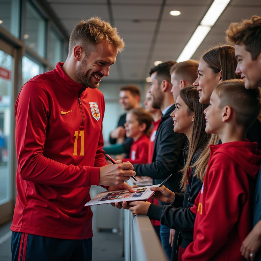 Erling Haaland Inspiring Young Fans