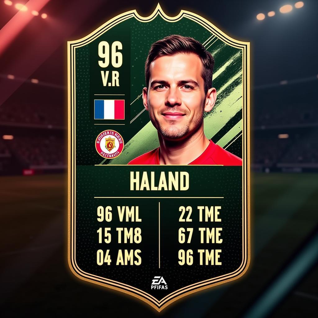 Haaland's FIFA Ultimate Team Card with Custom Name