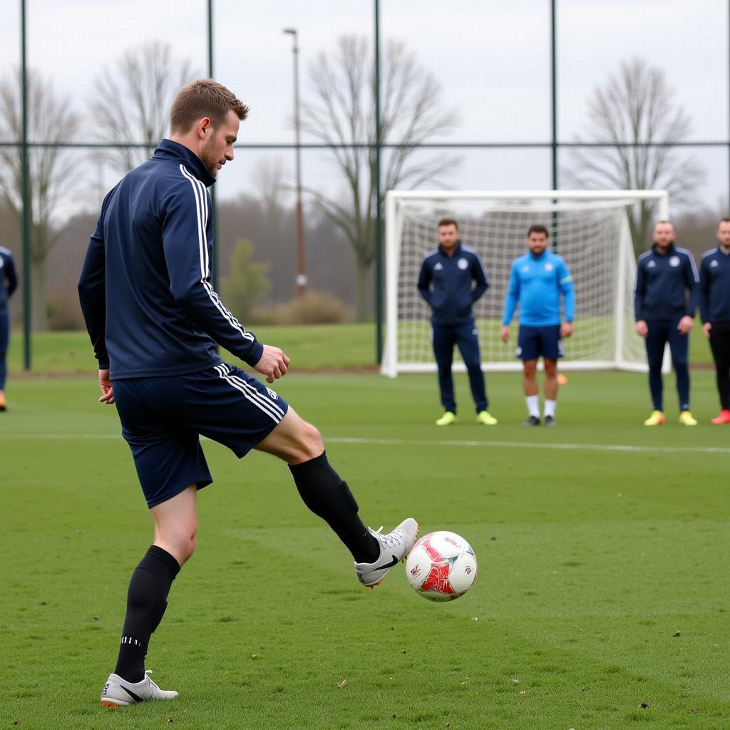 Erling Haaland Practicing Free Kicks