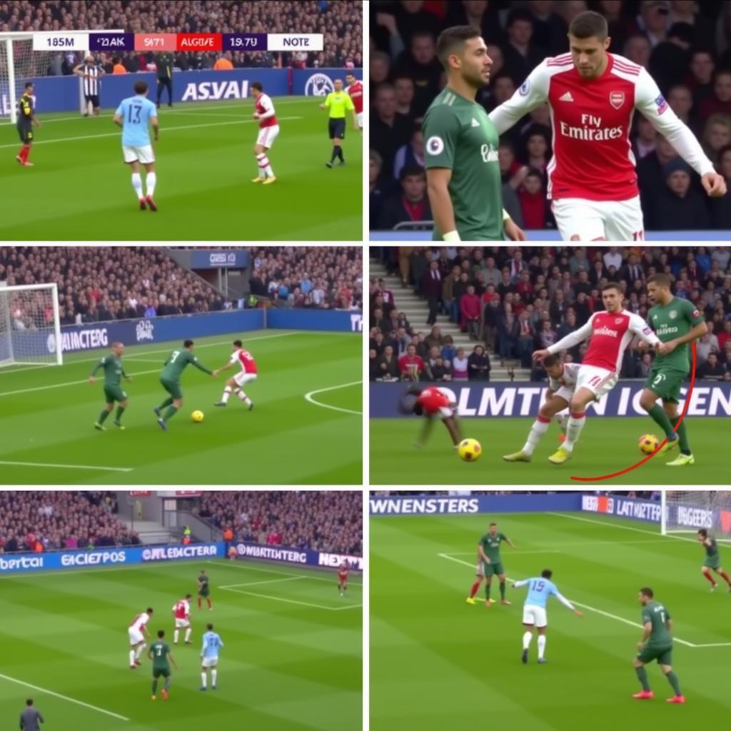 Haaland Handball Arsenal Match Highlights