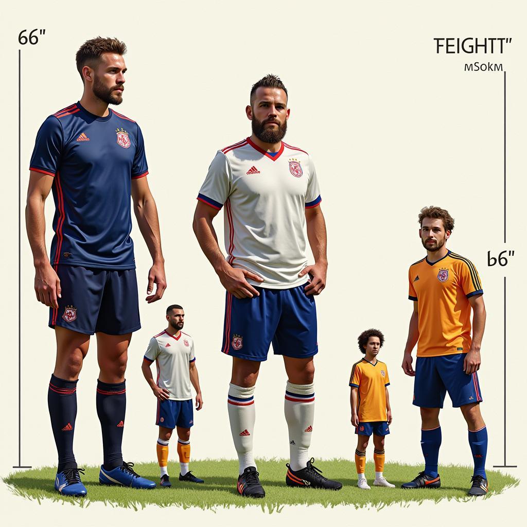 Haaland Height Comparison with Other Players