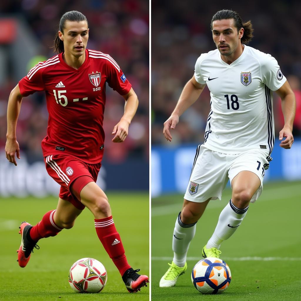 Haaland and Ibrahimovic Physical Comparison