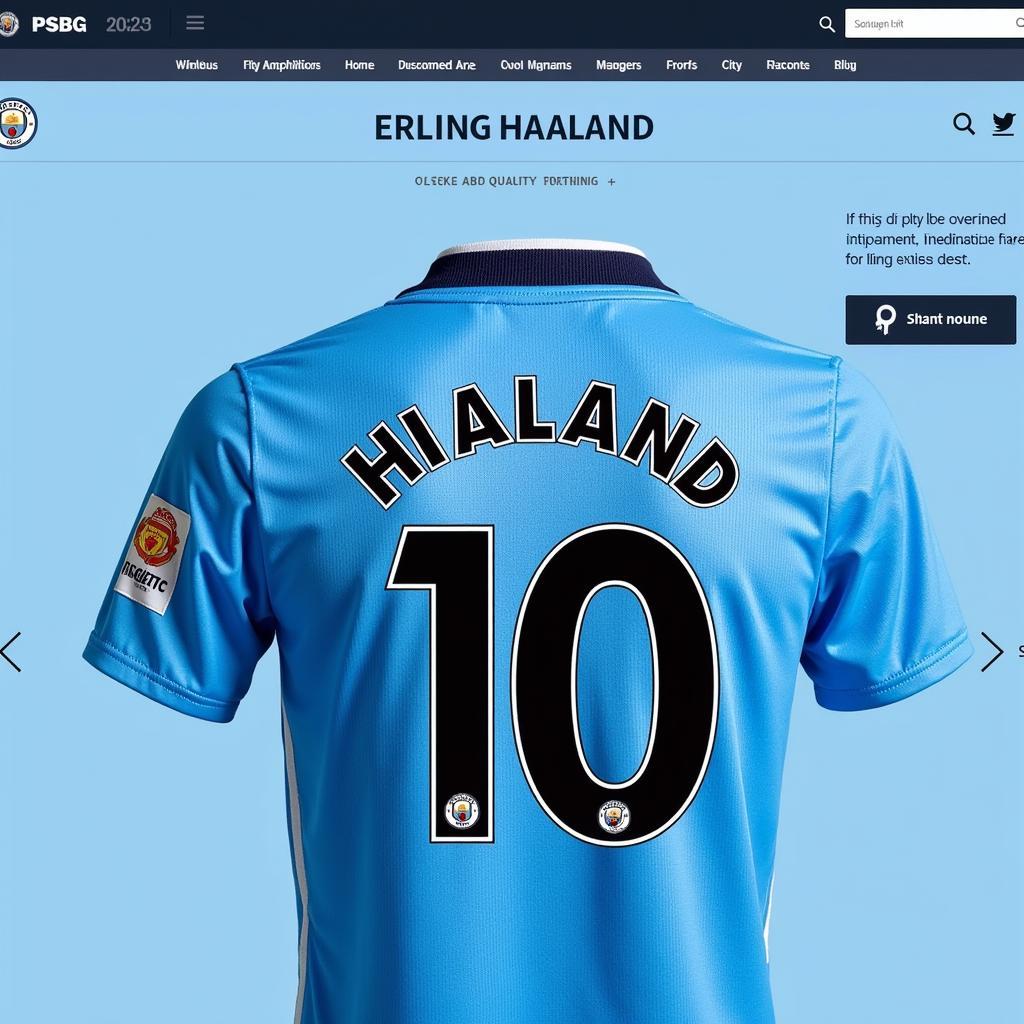 Authentic Haaland Kinder Jersey