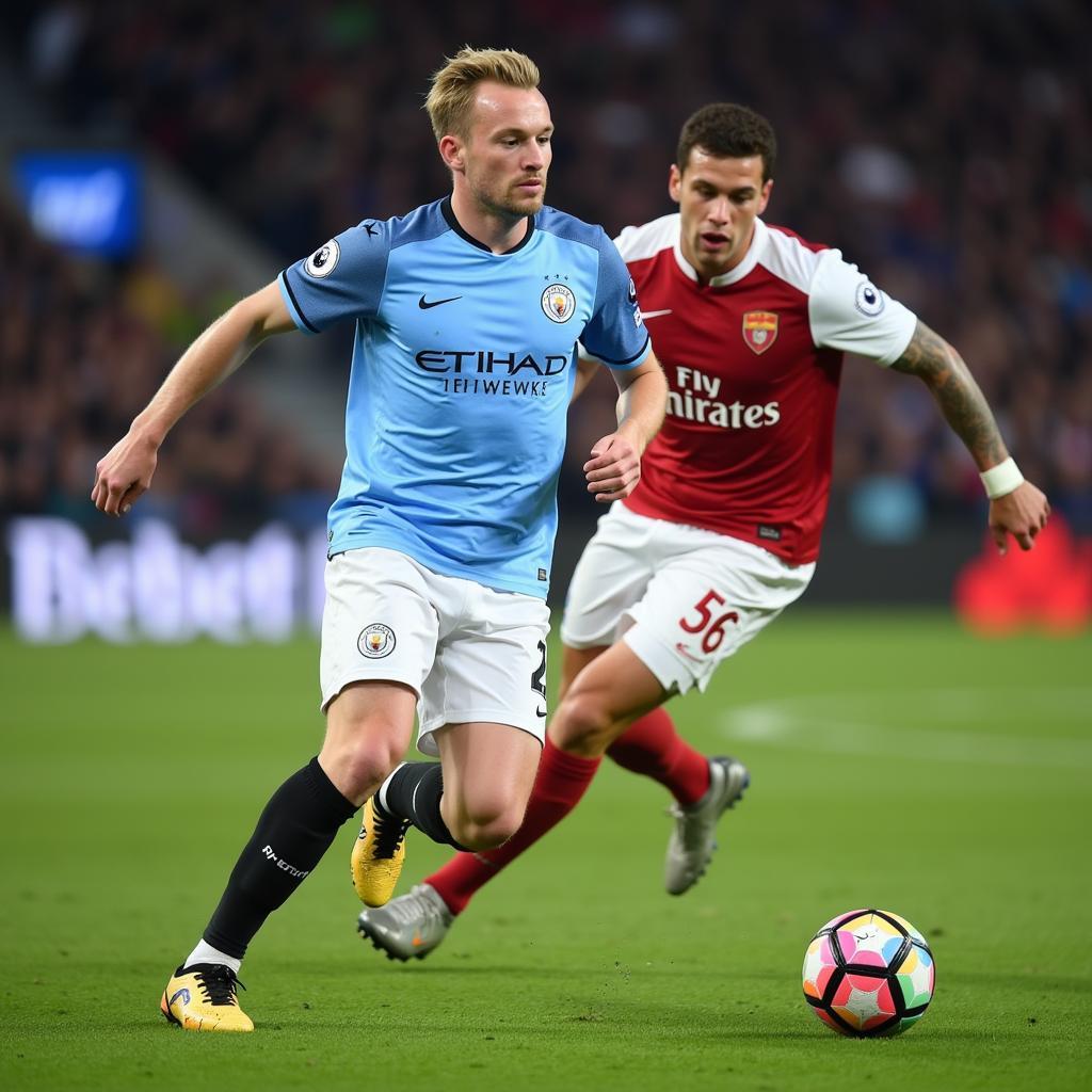 Haaland in Action for Manchester City