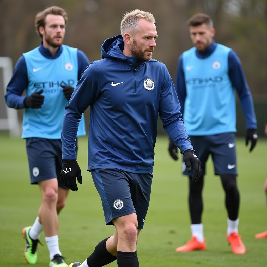 Haaland Training with Manchester City