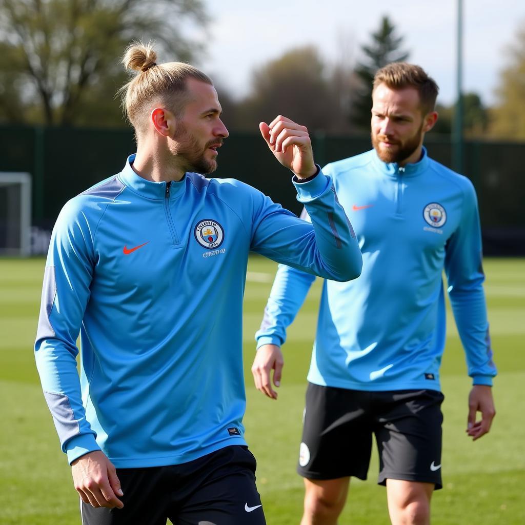 Haaland Training with Man City