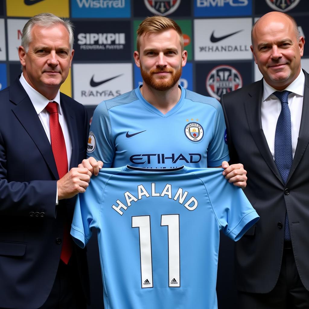 Haaland Manchester City Transfer Announcement