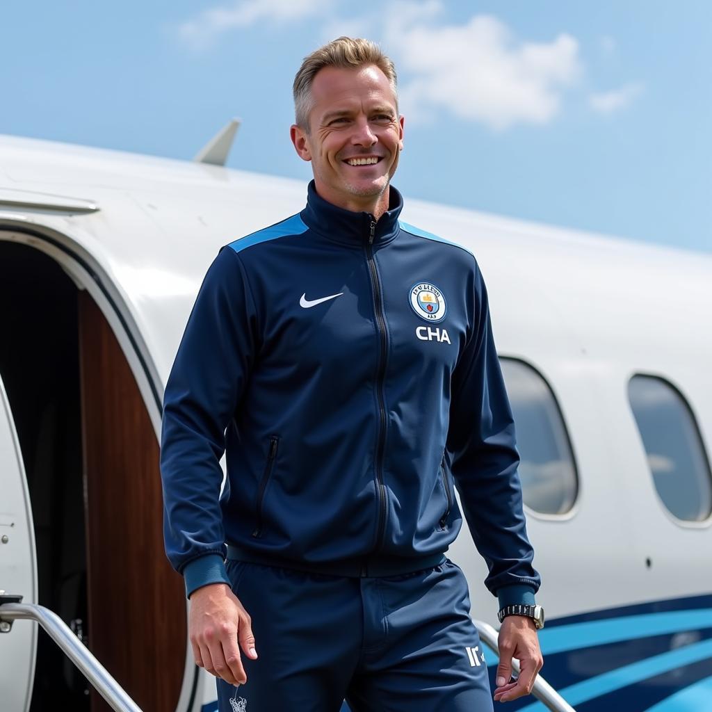 Haaland Arriving at Manchester City