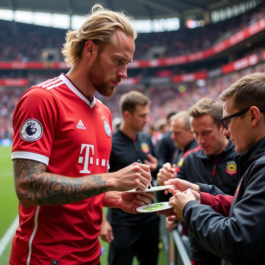 Erling Haaland wearing the Manchester City away kit.