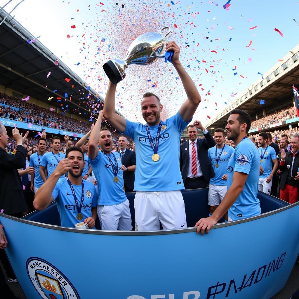 Haaland Celebrates the Treble with Manchester City