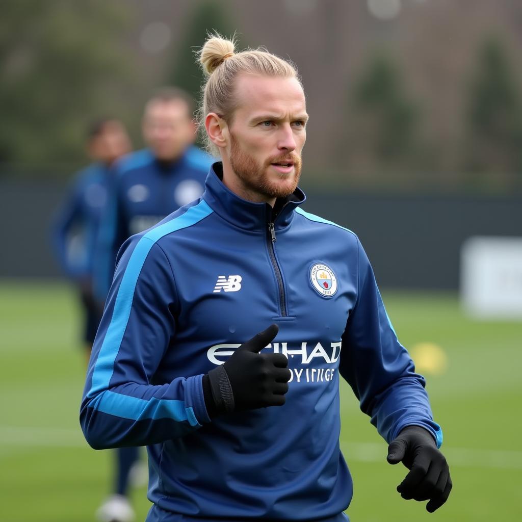 Haaland Training with Manchester City