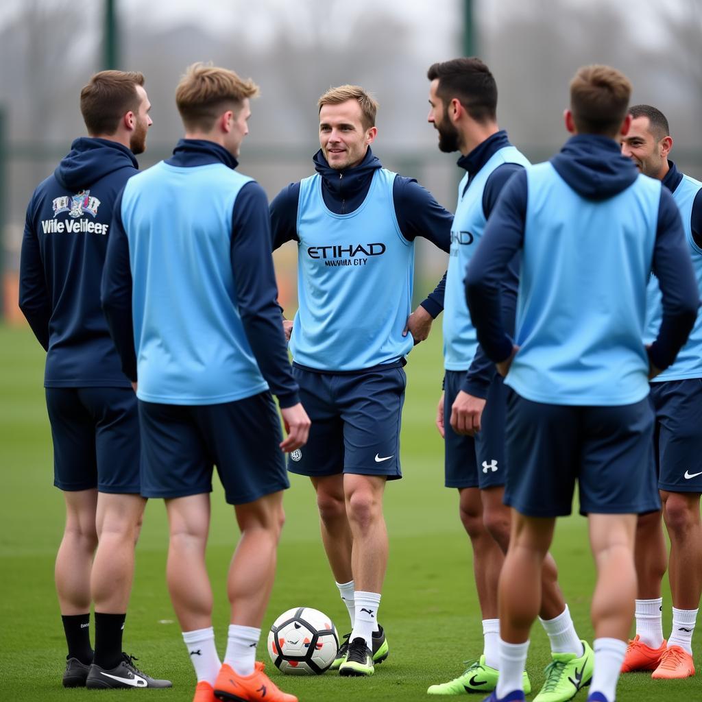 Haaland's First Training Session at Manchester City