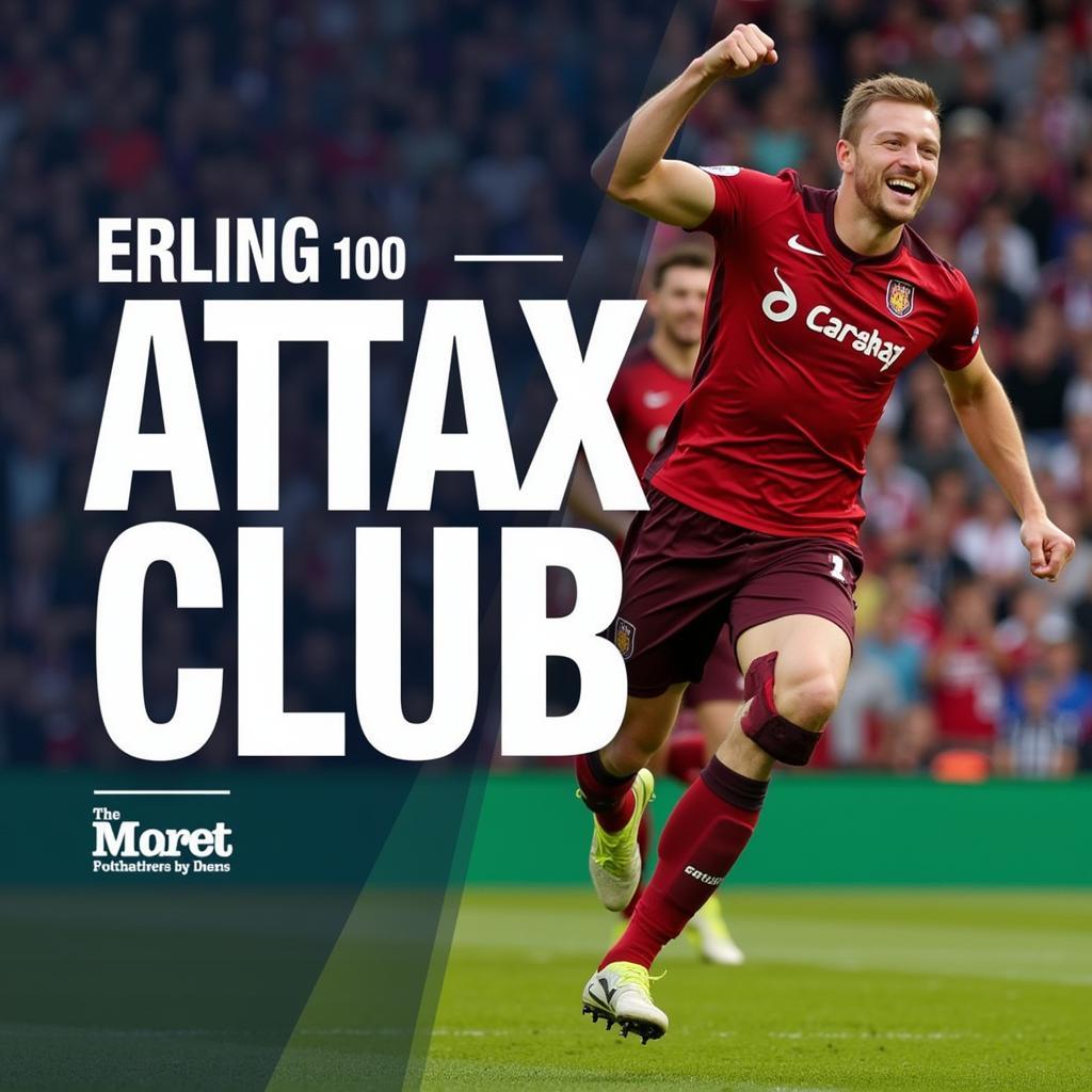 Haaland Celebrating Match Attax 100 Club Achievement