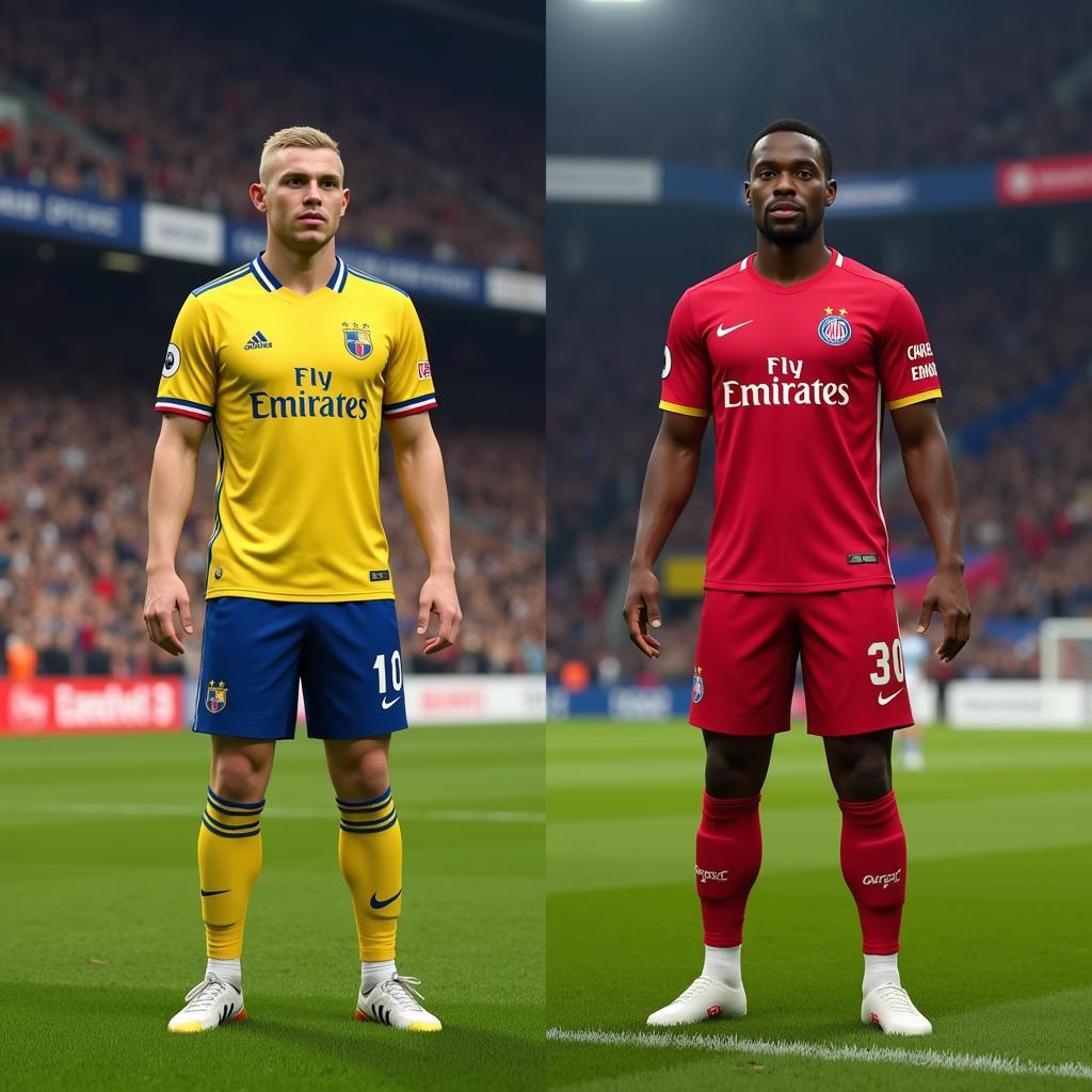 Haaland and Mbappe FC 24 Comparison