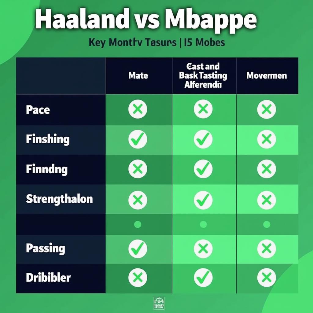 Haaland and Mbappe Skills Comparison