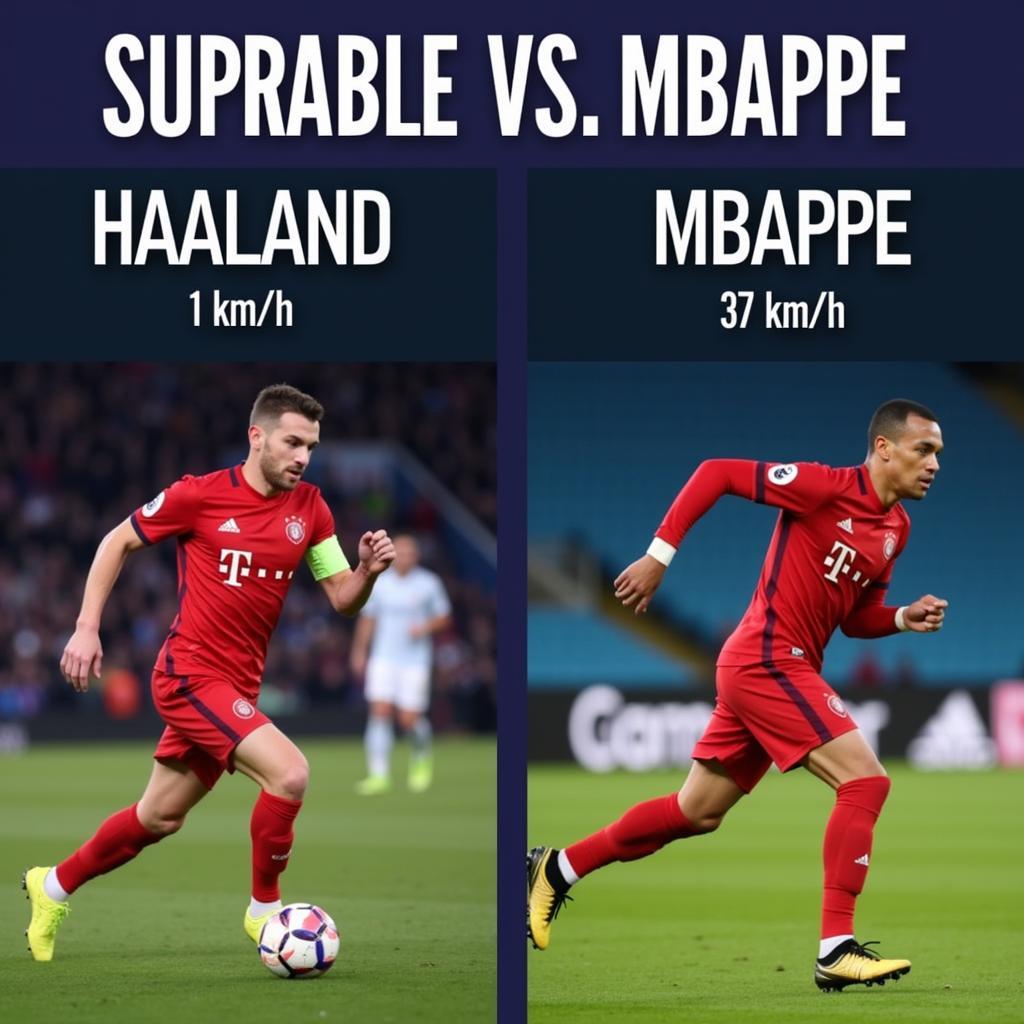 Comparison of Haaland and Mbappe's Top Speeds