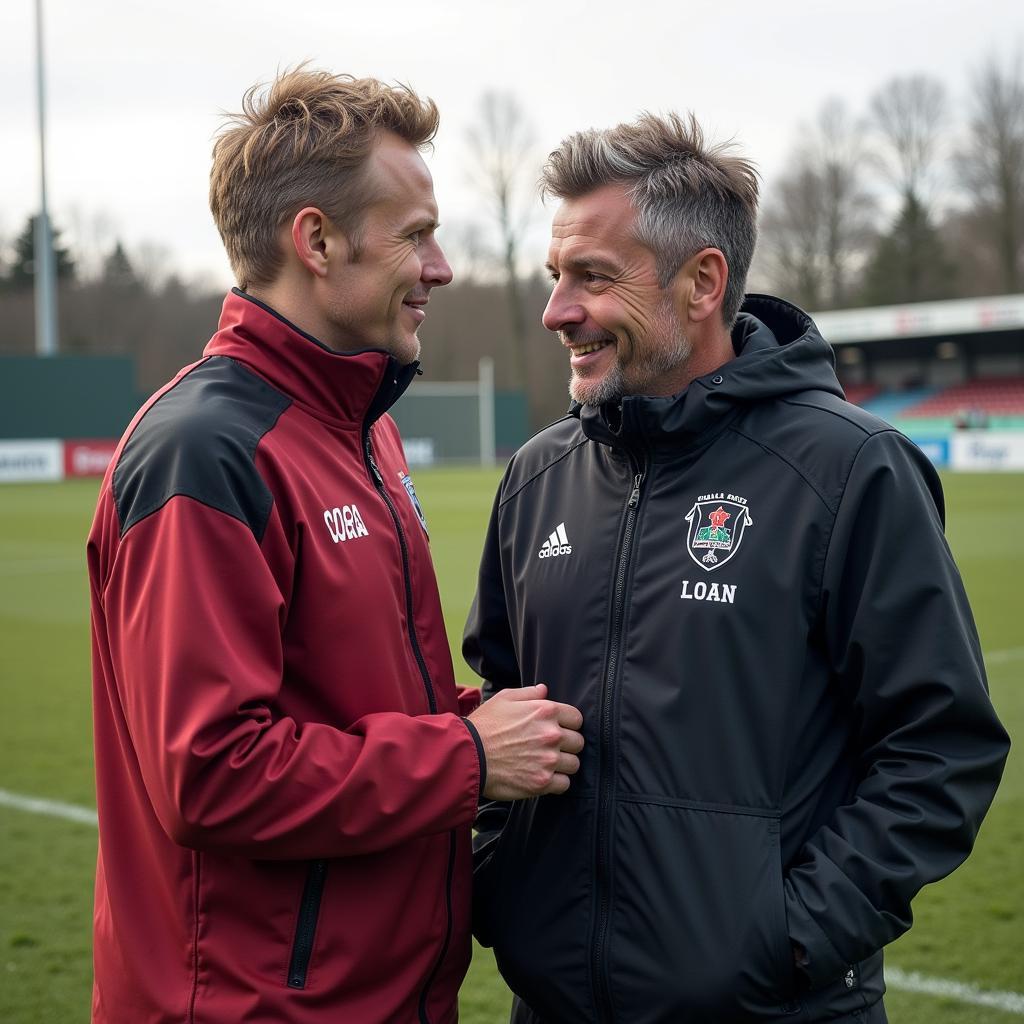 Haaland with Mentor Ole Gunnar Solskjaer