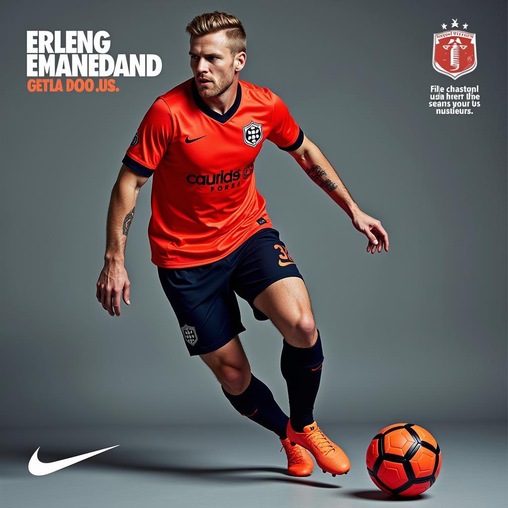 Erling Haaland in a Nike advertisement