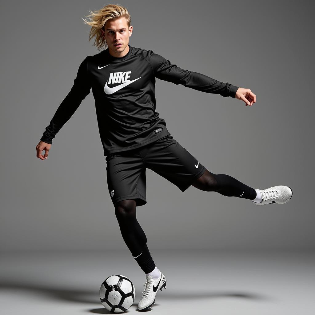 Haaland in a Nike Endorsement Campaign