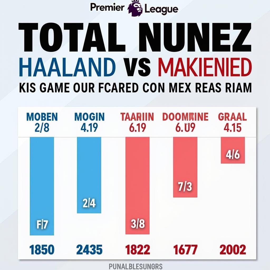 Haaland and Nunez Goals Comparison in the Premier League