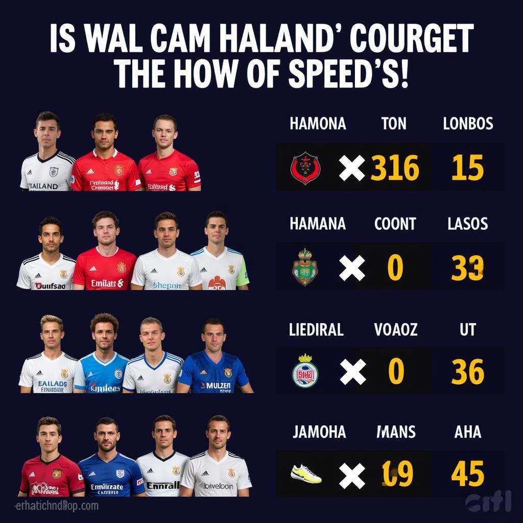 Haaland On-Field Speed Comparison