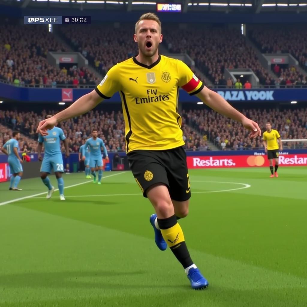 Haaland Goal Celebration in PES 2020