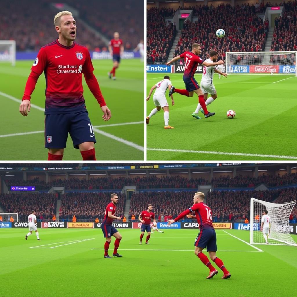 Haaland Scoring Goals in PES 2020 Mobile