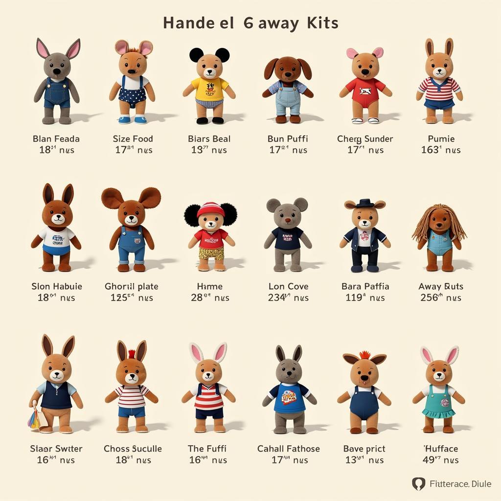 Different Versions of Haaland Plush Toys - A display of various Haaland plush toys, showcasing different sizes, outfits, and poses.