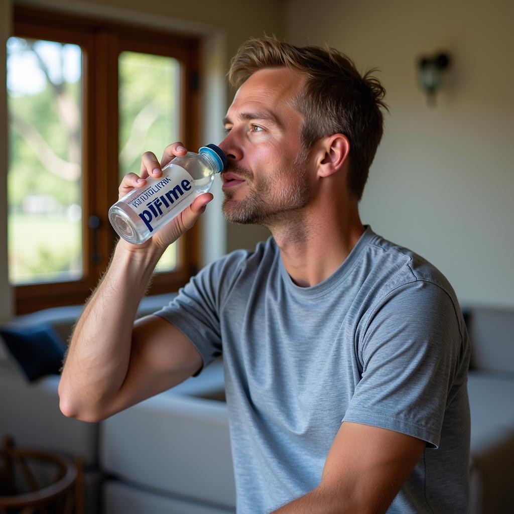 Erling Haaland incorporating Prime Hydration into his daily routine