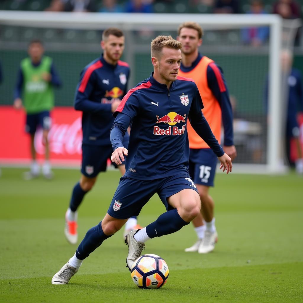 Erling Haaland Training with Red Bull Salzburg